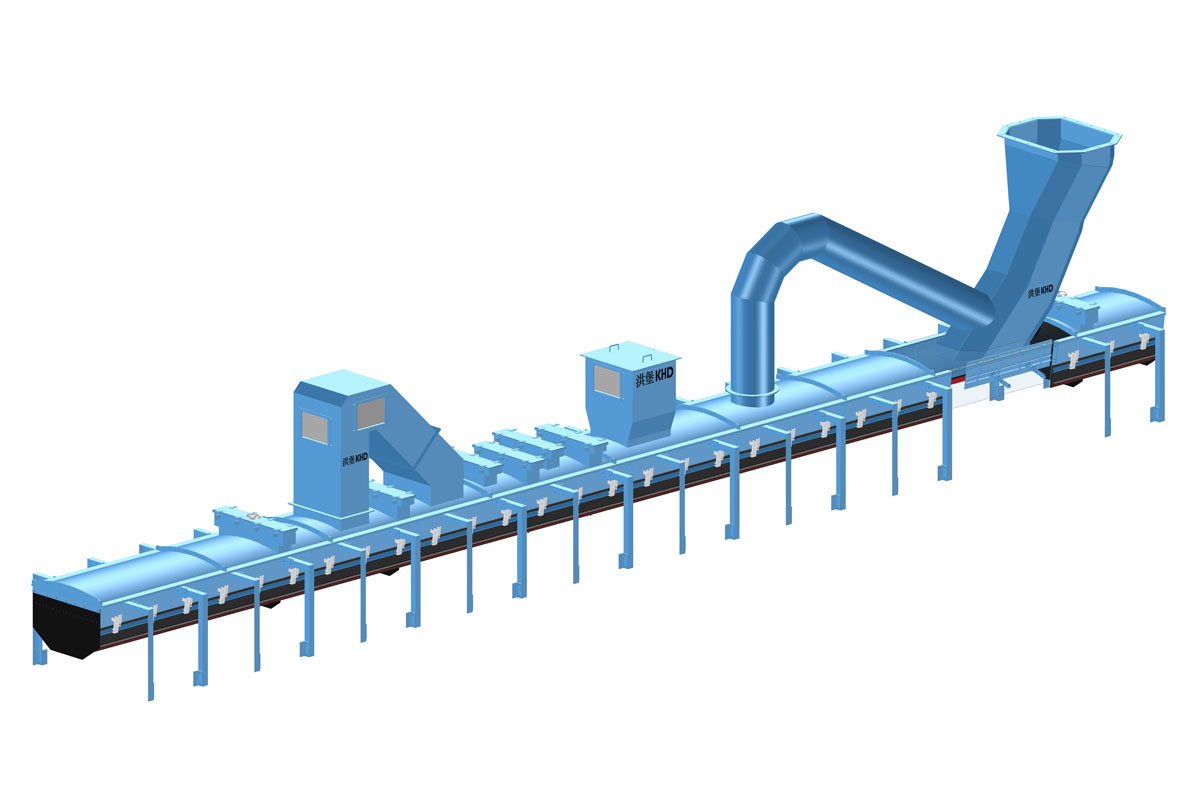全密封无动力除尘导料槽